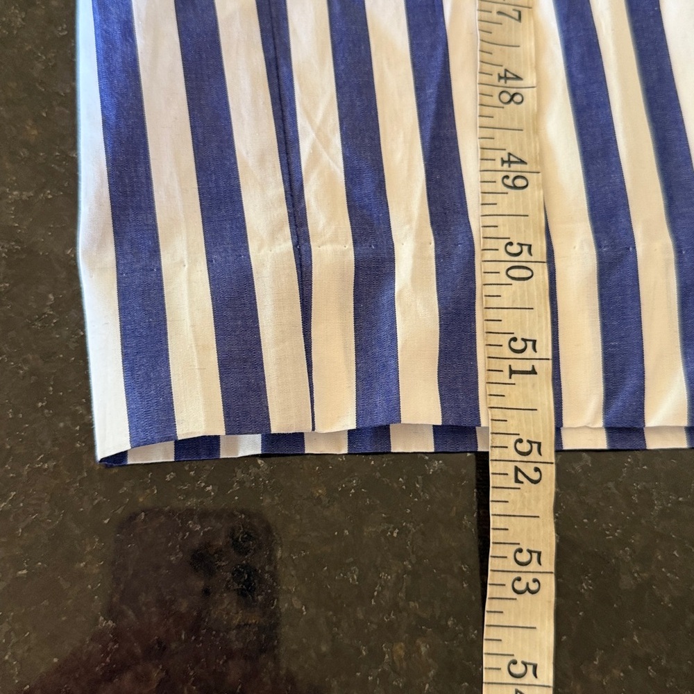 NWT J. Crew Tushar Blue/White Stripe Halter Neck Wide Leg Jumpsuit Size 6 - Picture 11 of 16